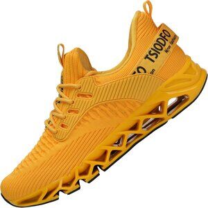 Women's Dark Yellow Casual Sport Running Walking Tennis Athletic Sneakers Shoes